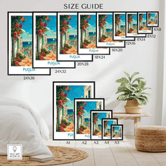 Puglia Print Italy - Unique Souvenir and Home Decor Piece