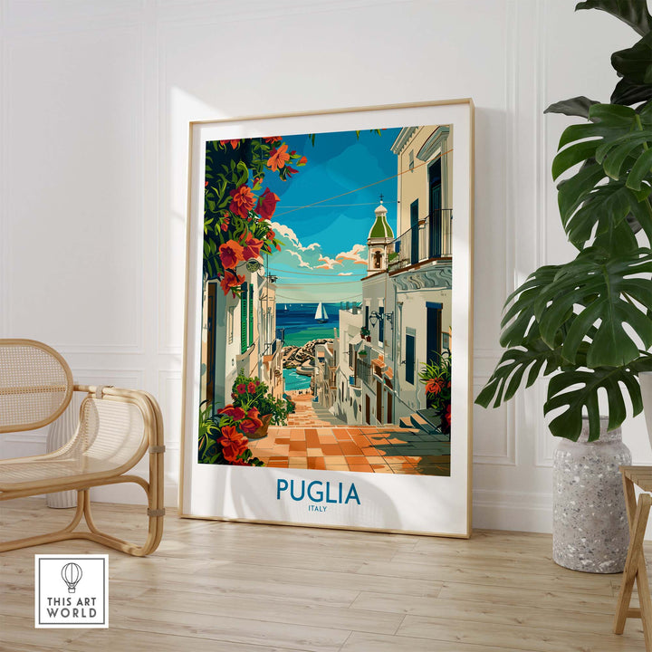 Puglia Print Italy - Unique Souvenir and Home Decor Piece