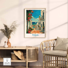 Puglia Print Italy - Unique Souvenir and Home Decor Piece