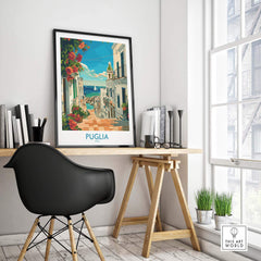 Puglia Print Italy - Unique Souvenir and Home Decor Piece