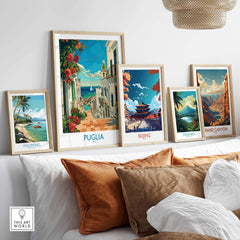 Puglia Print Italy - Unique Souvenir and Home Decor Piece