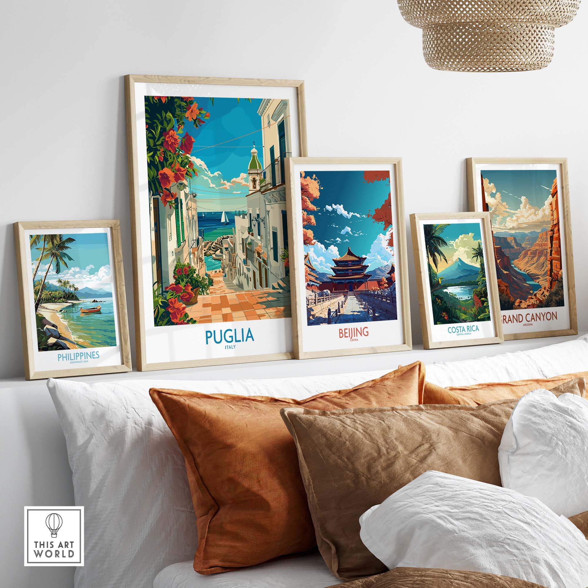 Puglia Print Italy - Unique Souvenir and Home Decor Piece
