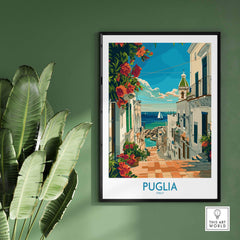 Puglia Print Italy - Unique Souvenir and Home Decor Piece