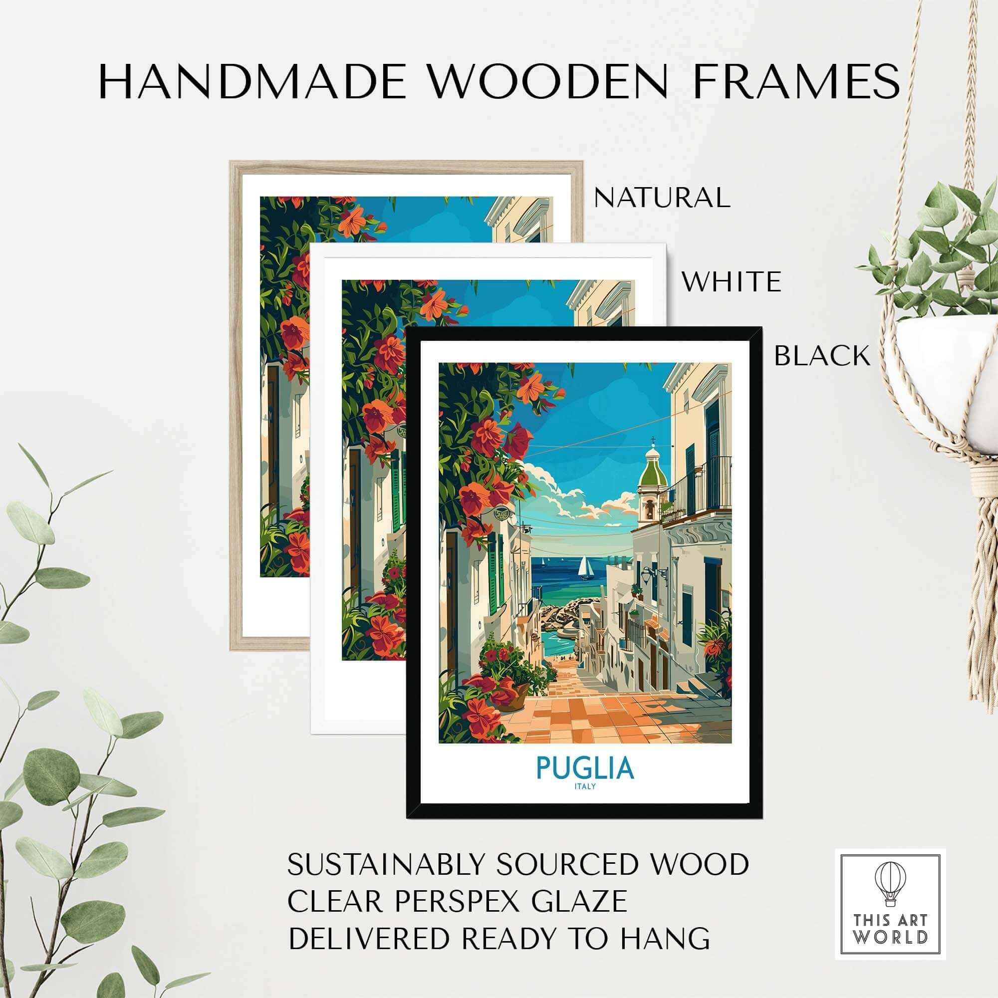 Puglia Print Italy - Unique Souvenir and Home Decor Piece