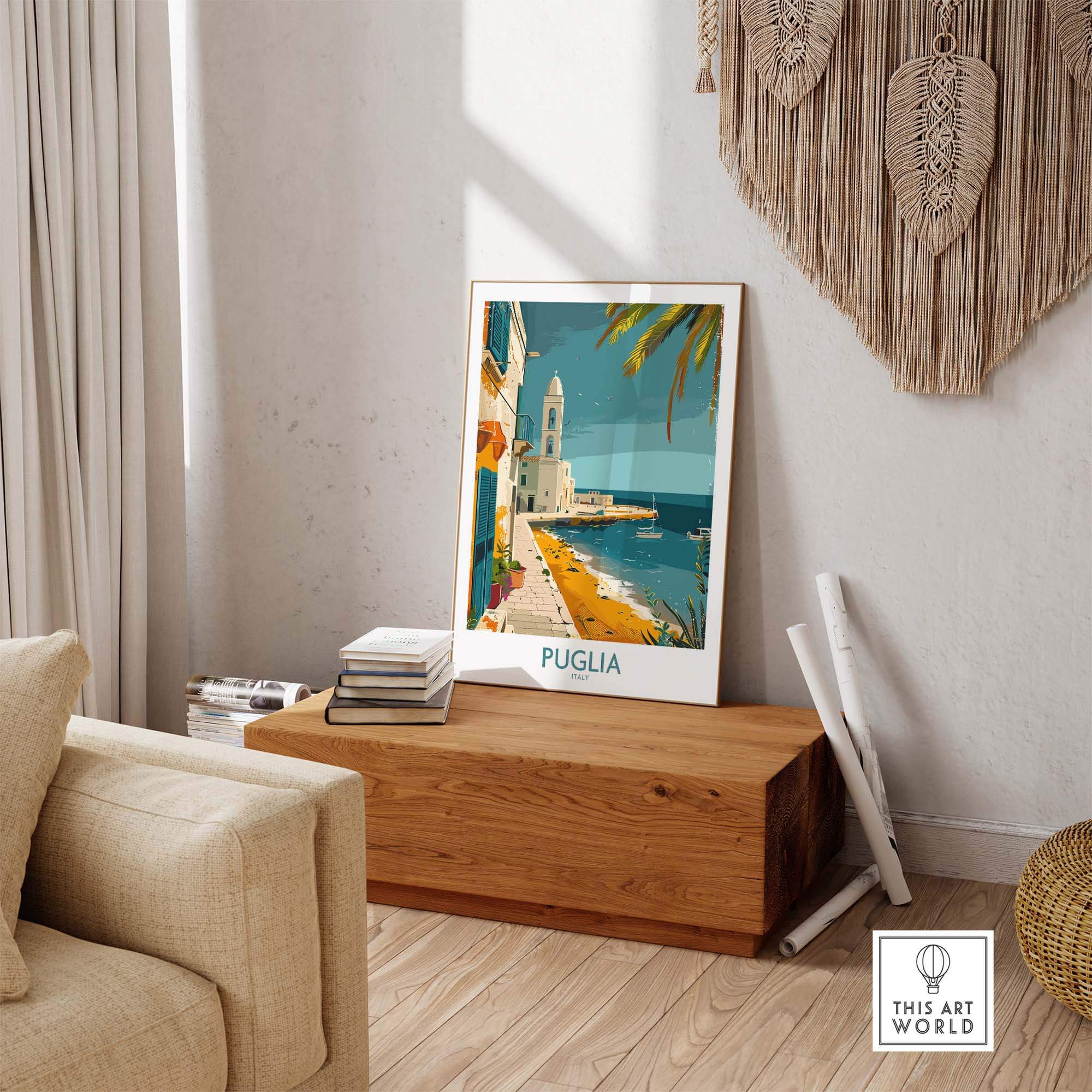 Puglia Travel Poster - Italy