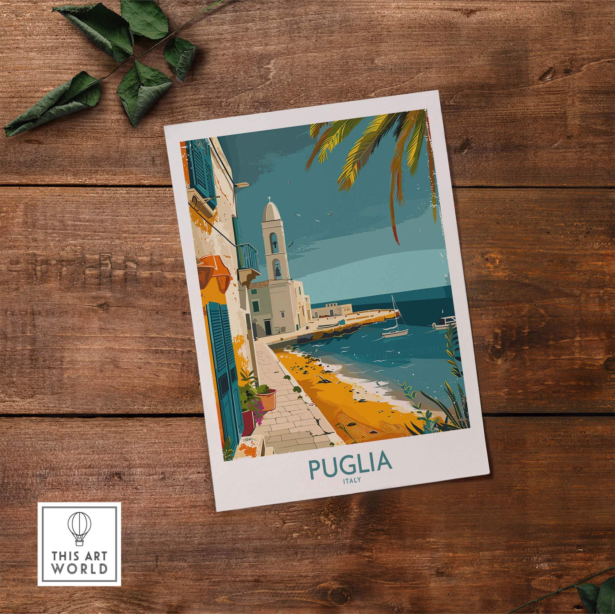 Puglia Travel Poster - Italy