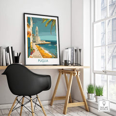 Puglia Travel Poster - Italy
