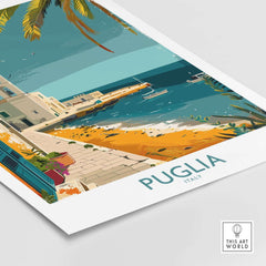 Puglia Travel Poster - Italy