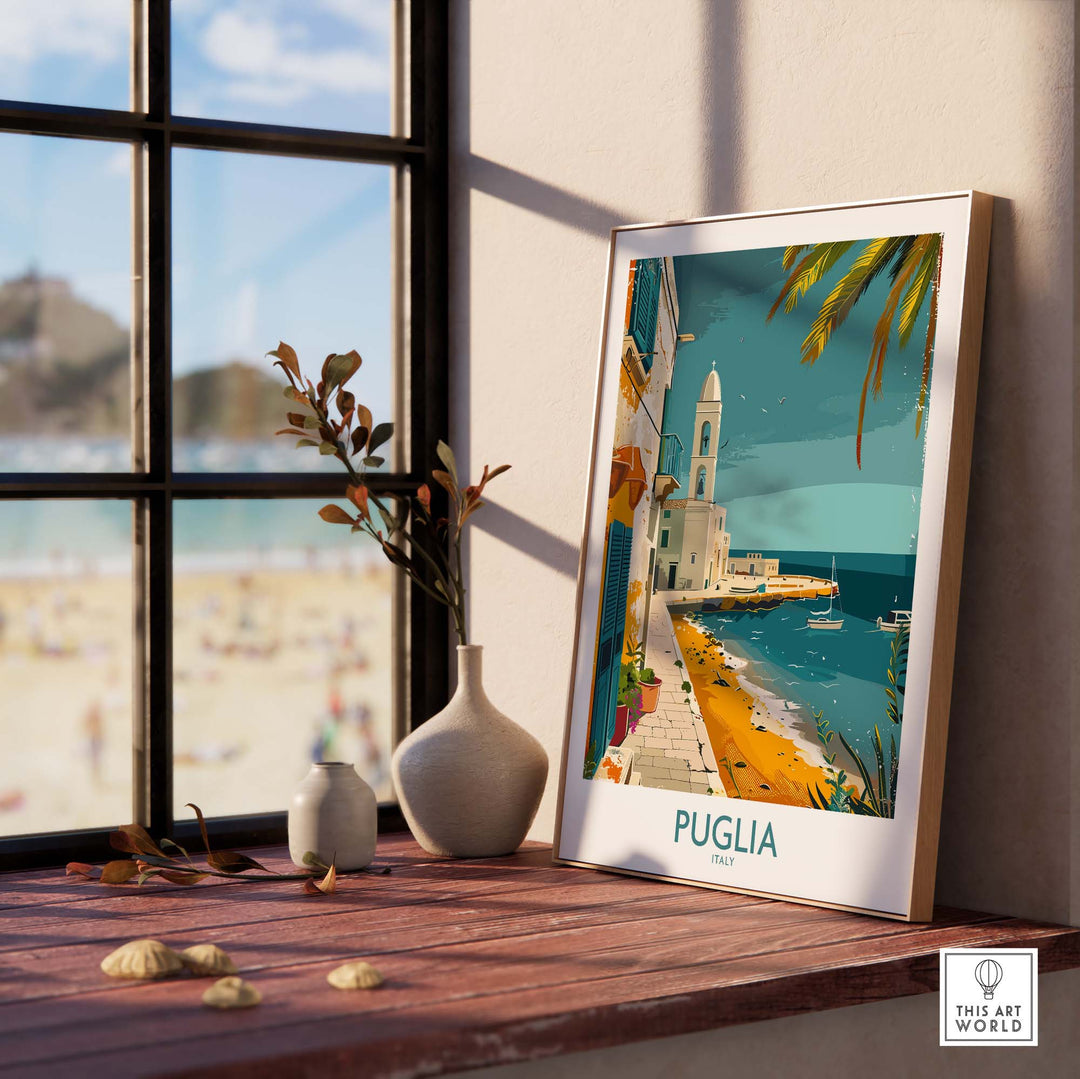 Puglia Travel Poster - Italy