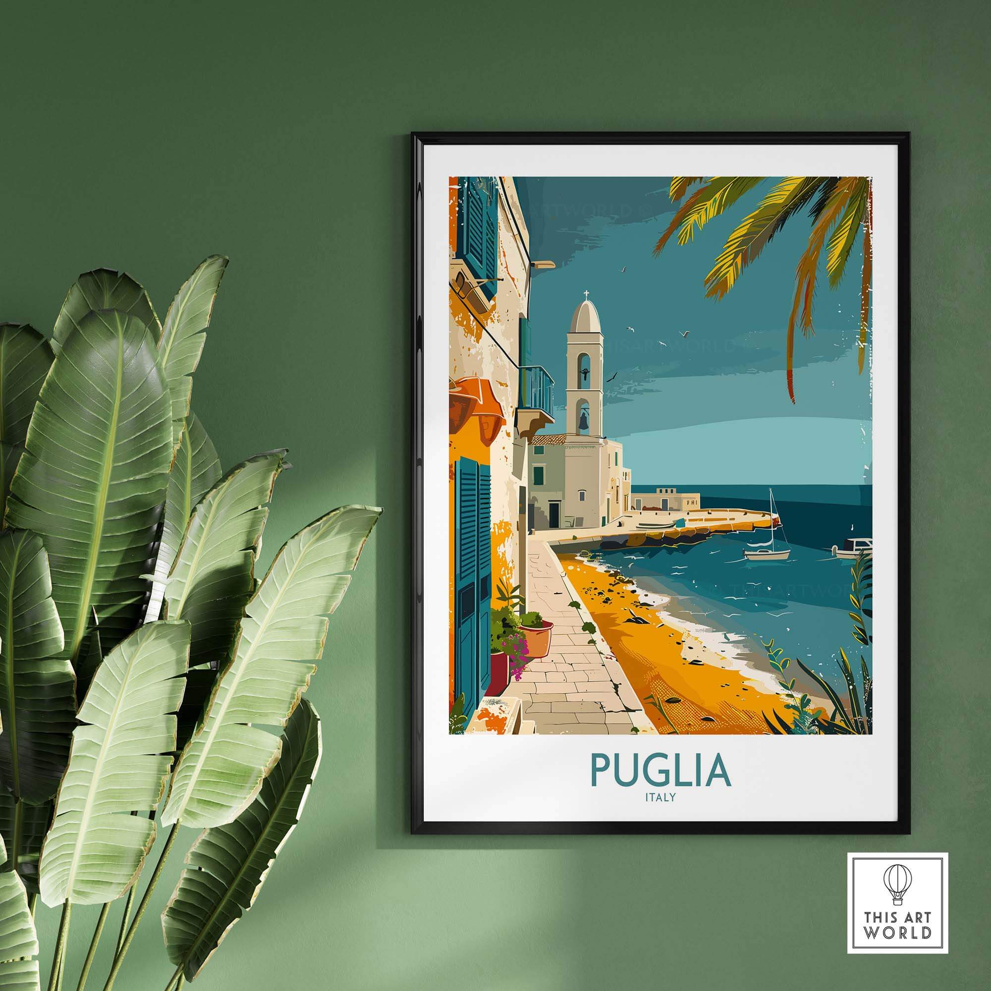 Puglia Travel Poster - Italy