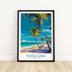 Punta Cana Poster - Dominican Republic Resort Landscape Print - Caribbean Travel Decor