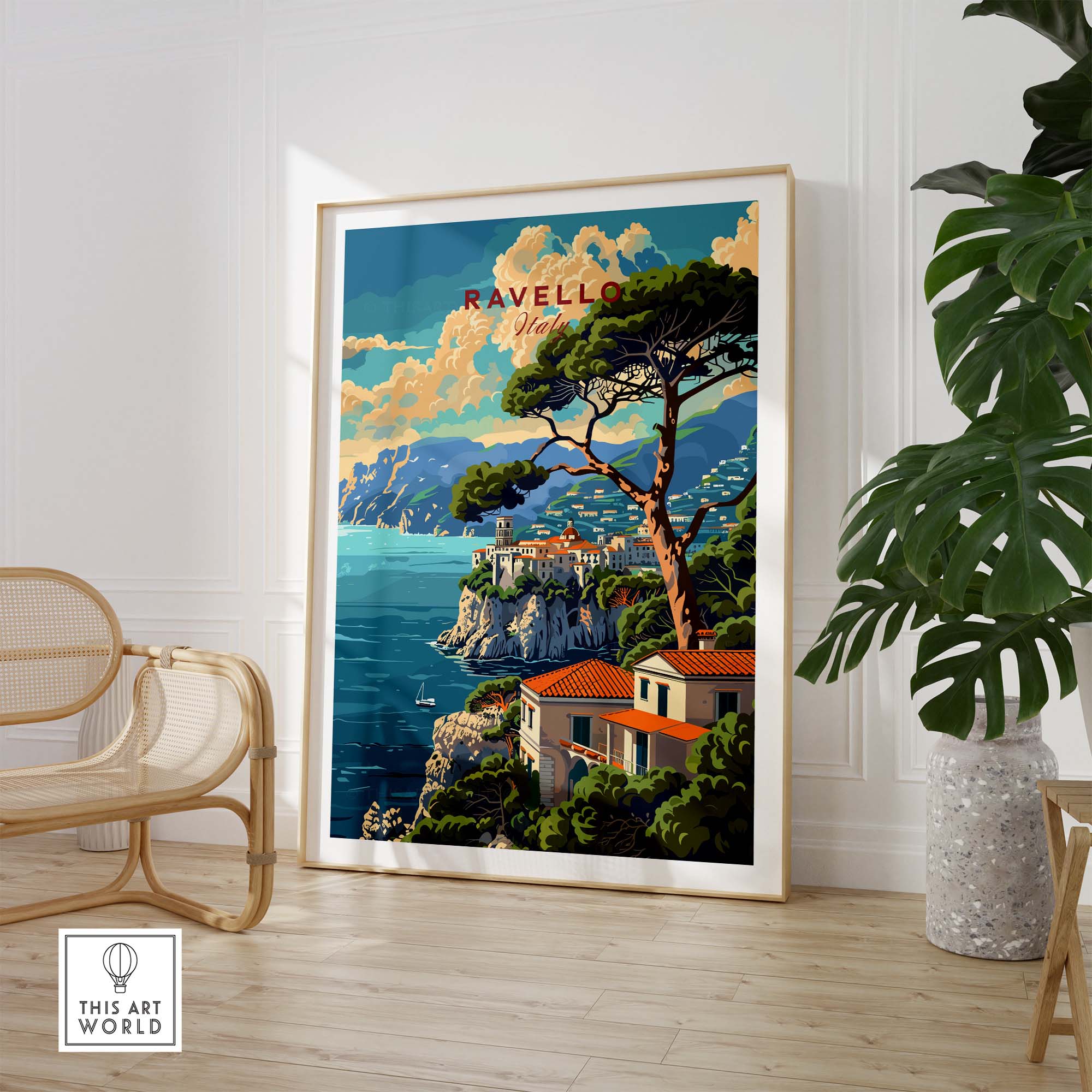Ravello Travel Poster