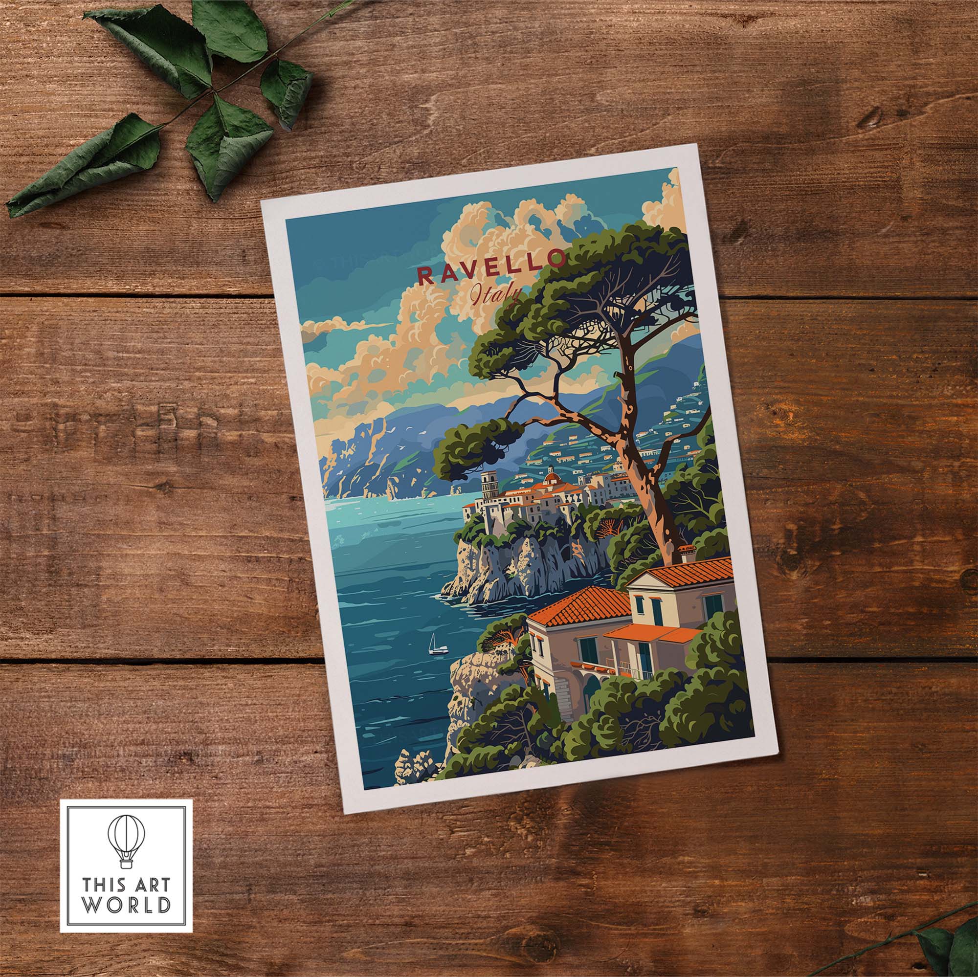 Ravello Travel Poster