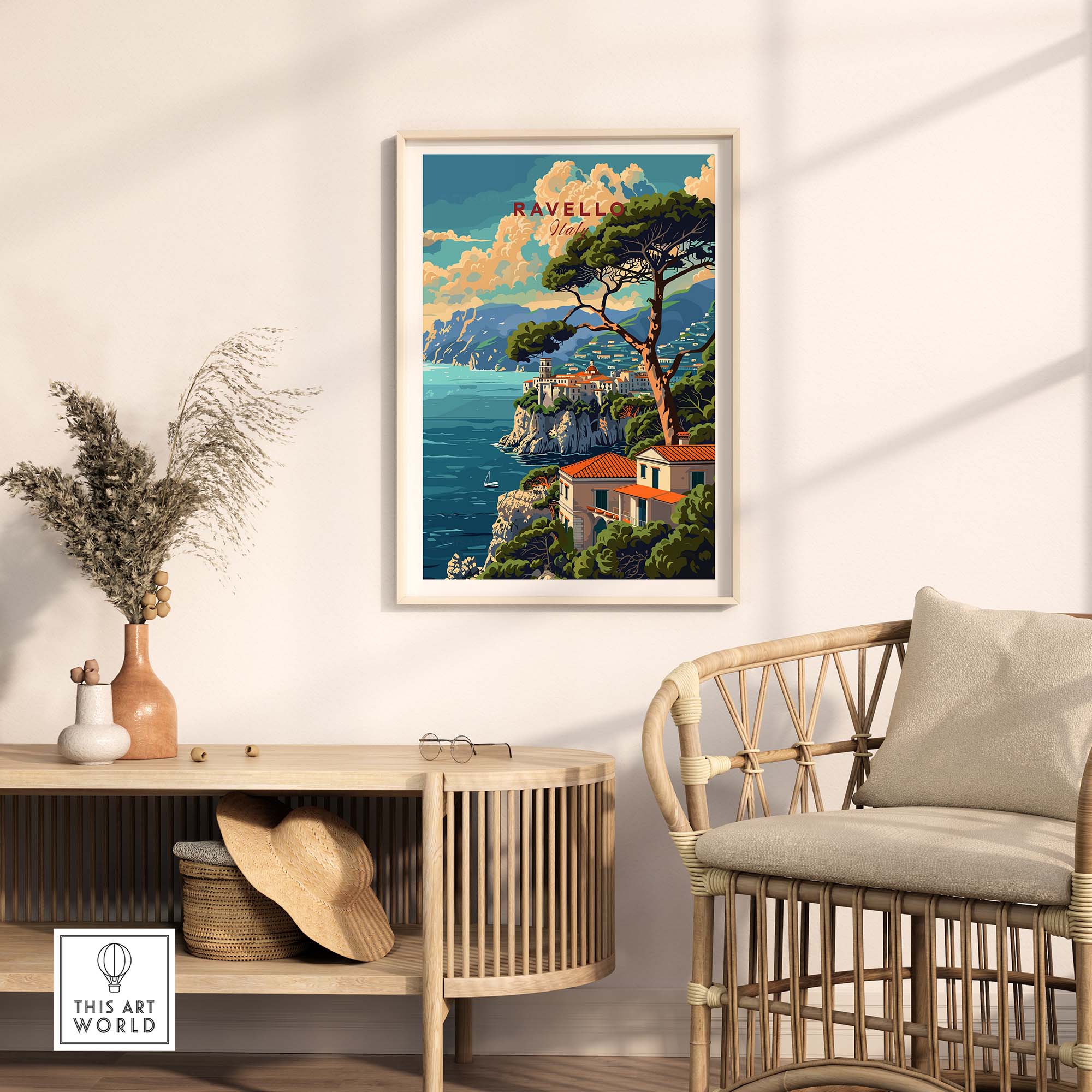Ravello Travel Poster