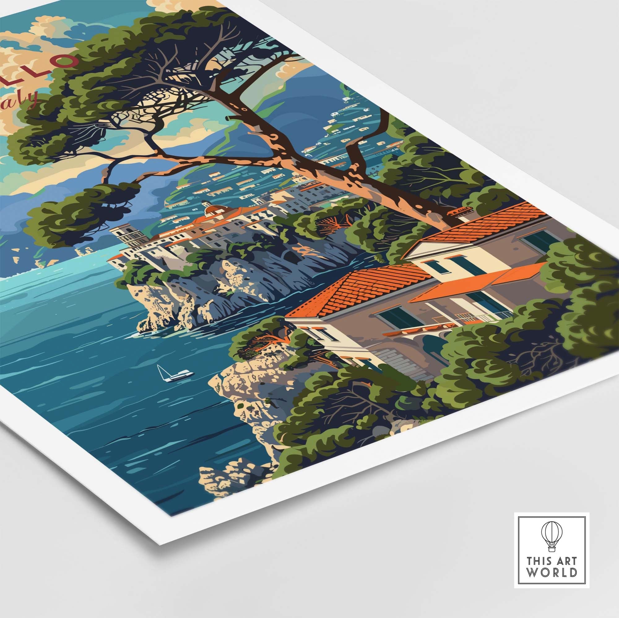 Ravello Travel Poster
