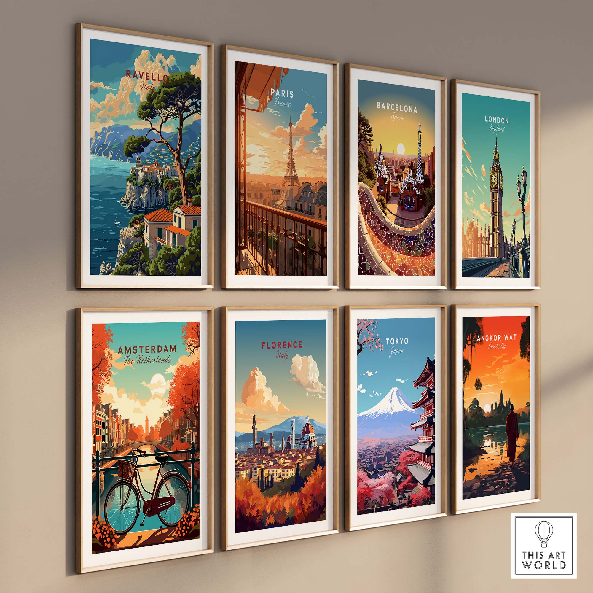 Ravello Travel Poster