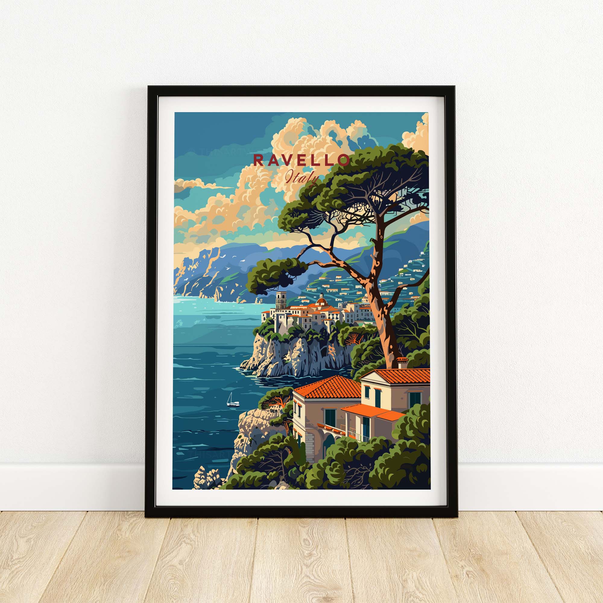 Ravello Travel Poster