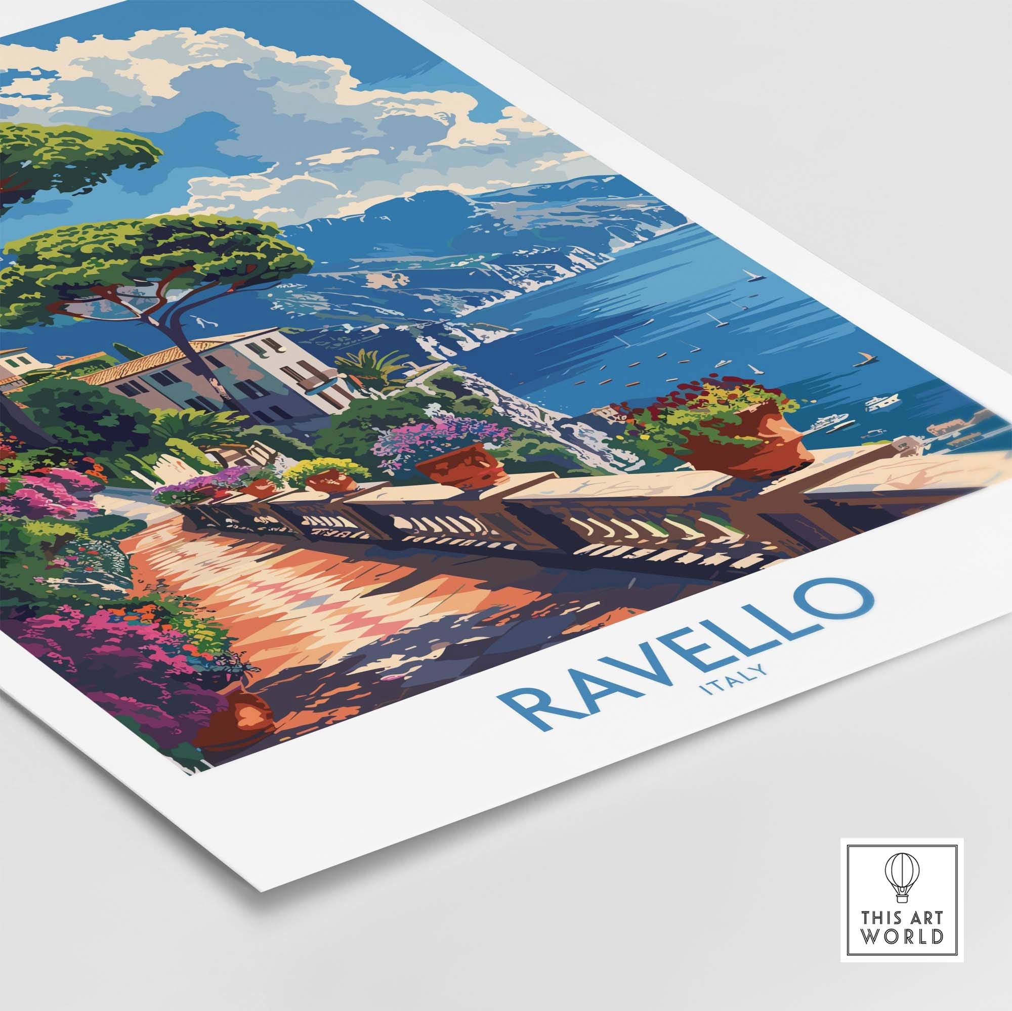 Ravello Travel Print