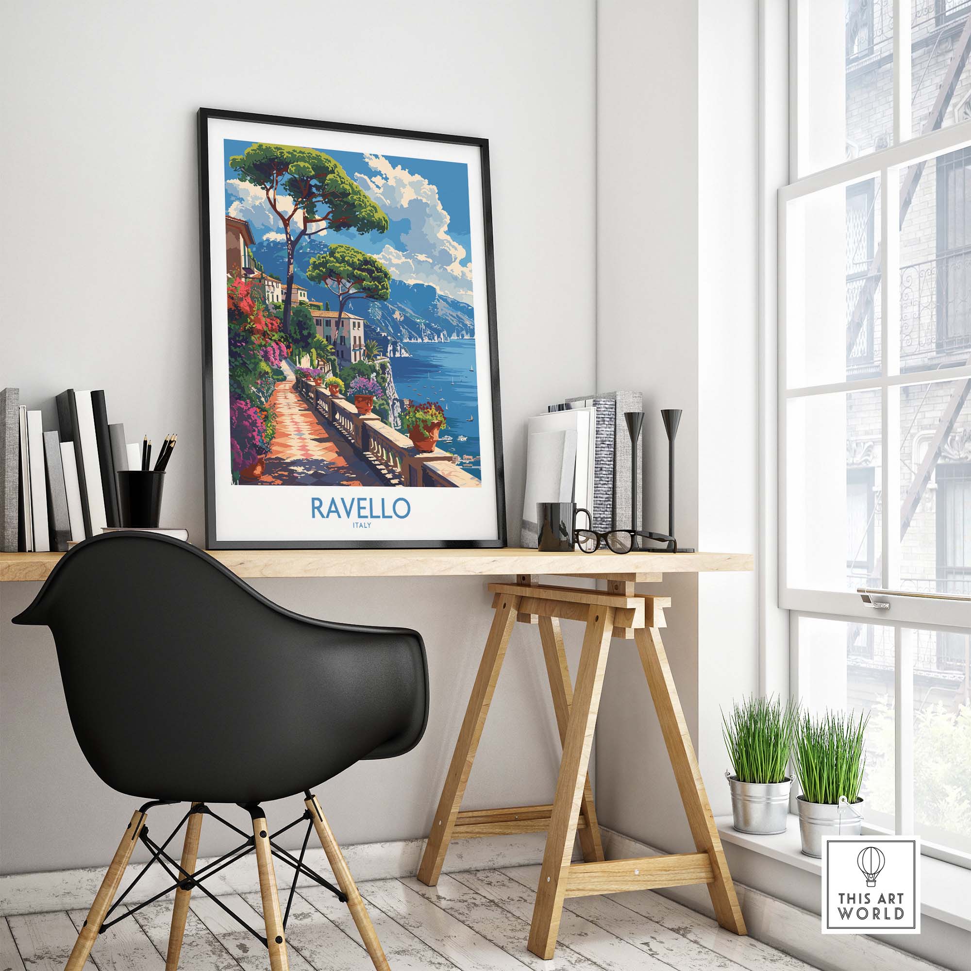 Ravello Travel Print