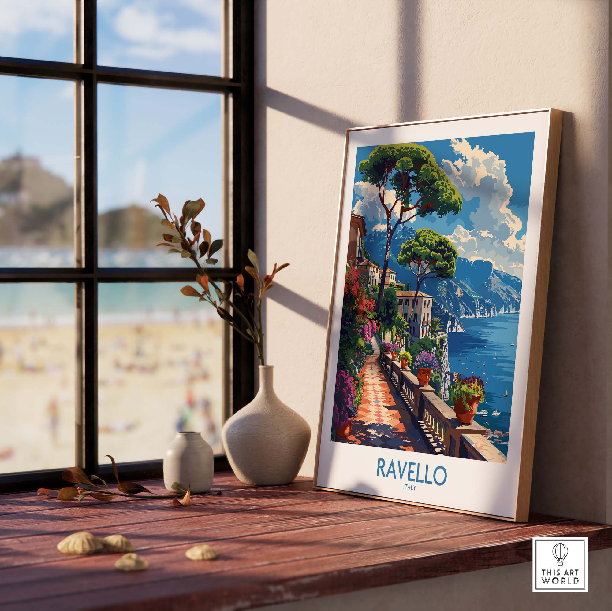 Ravello Travel Print