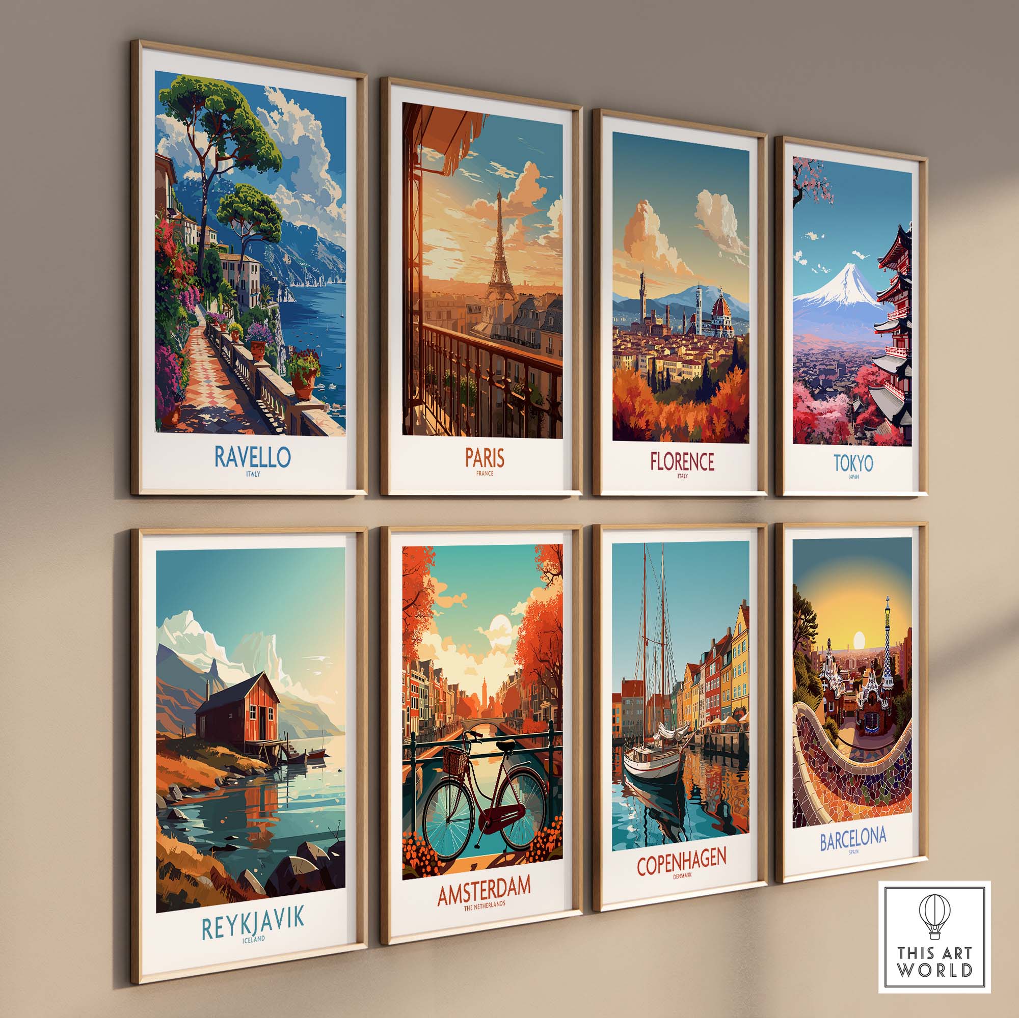 Ravello Travel Print