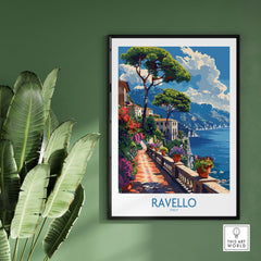 Ravello Travel Print