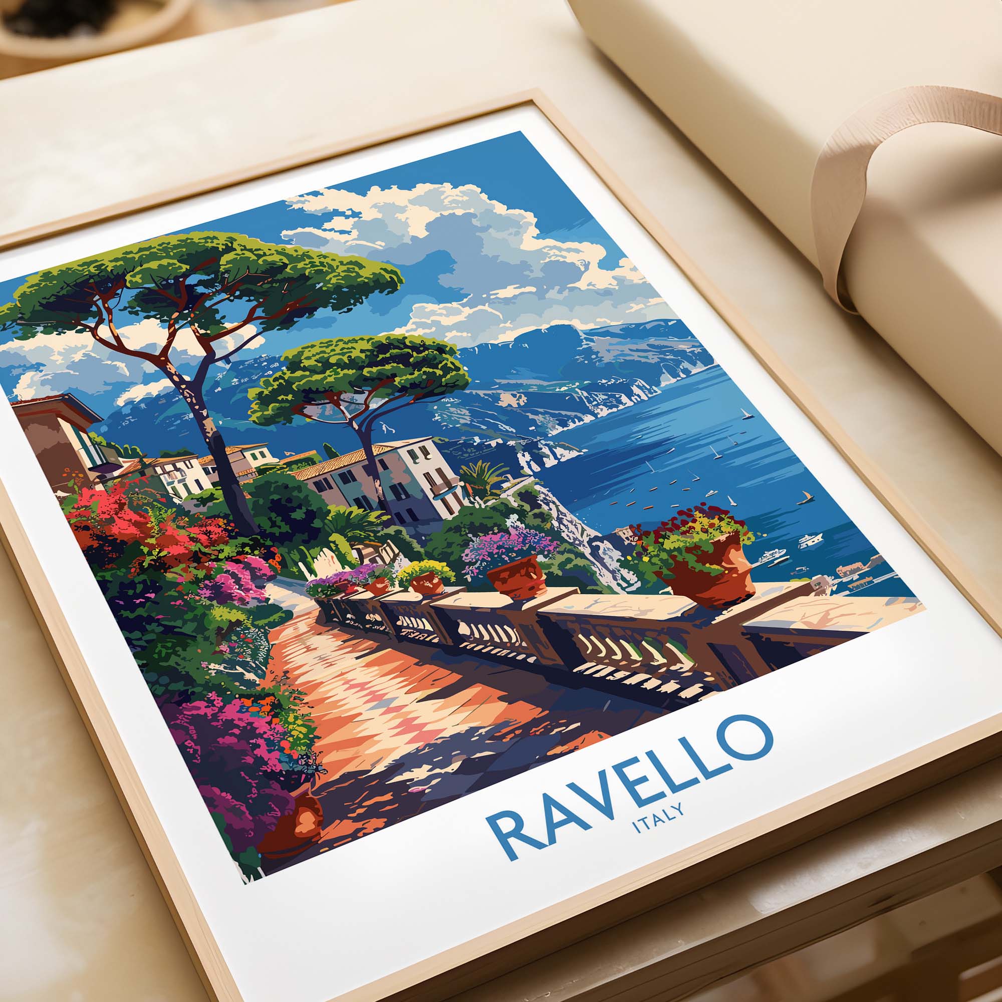 Ravello Travel Print