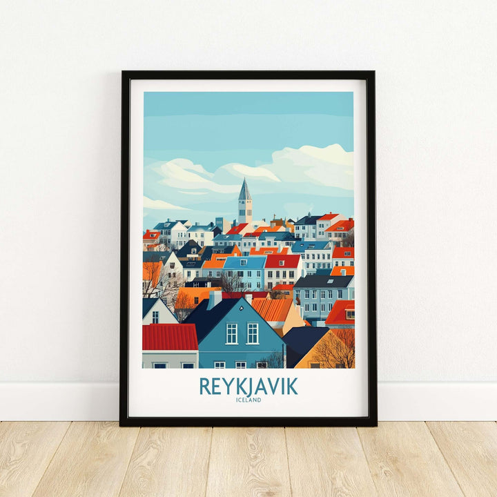 Reykjavik Wall Art Print