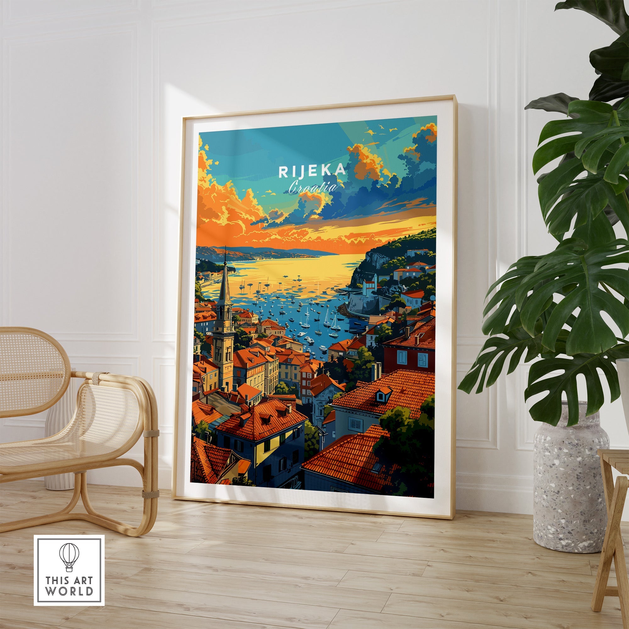Rijeka Croatia Poster-This Art World