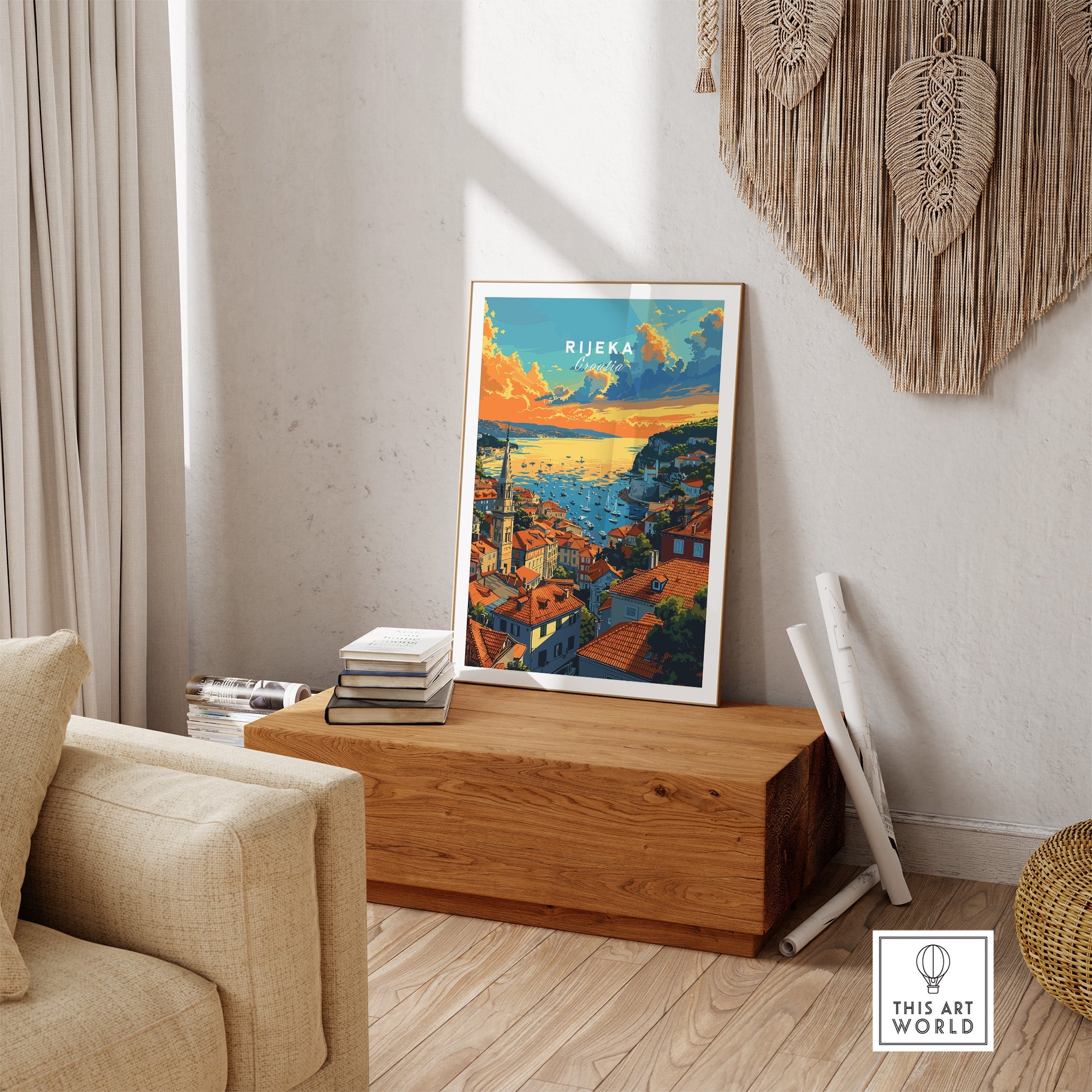 Rijeka Croatia Poster-This Art World