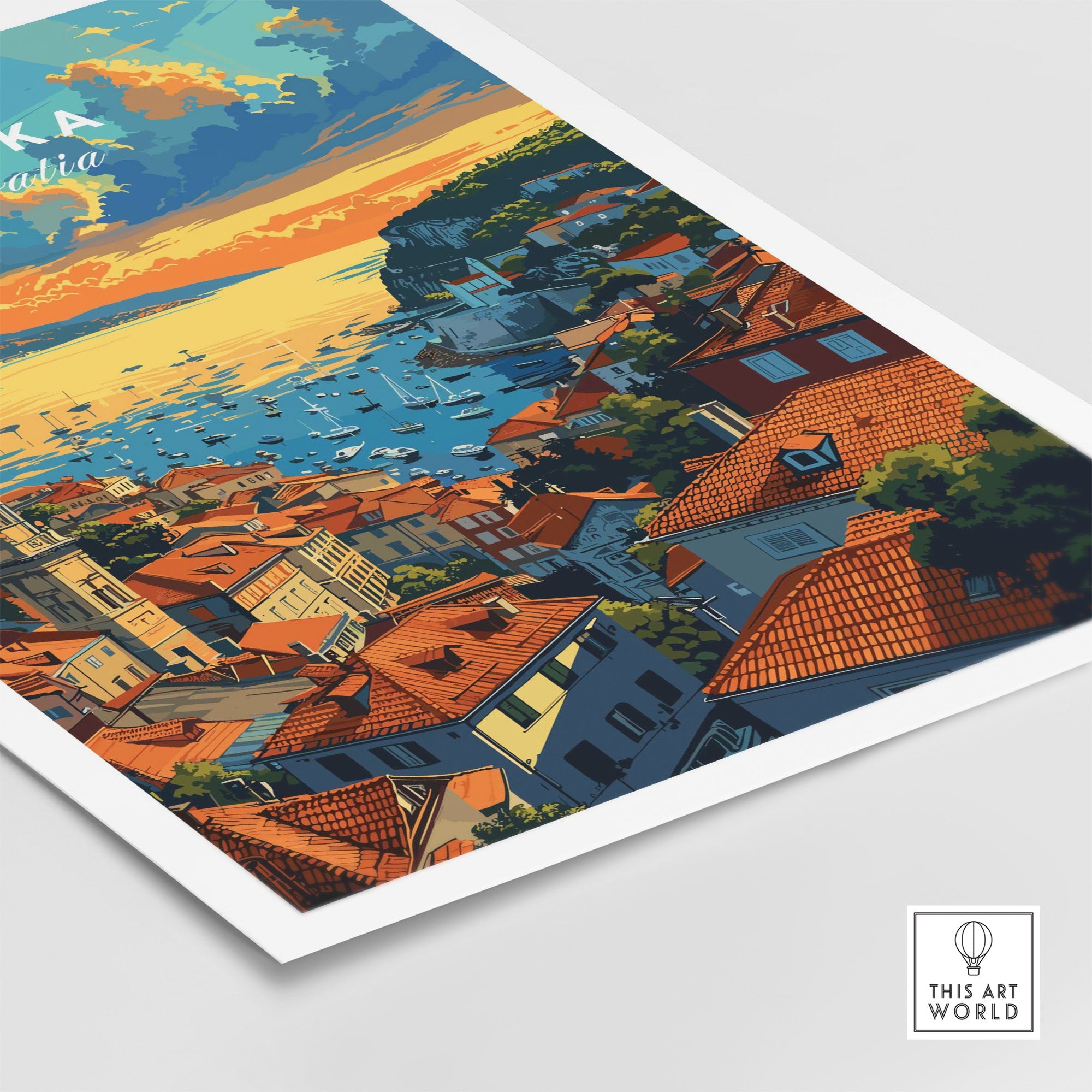 Rijeka Croatia Poster-This Art World