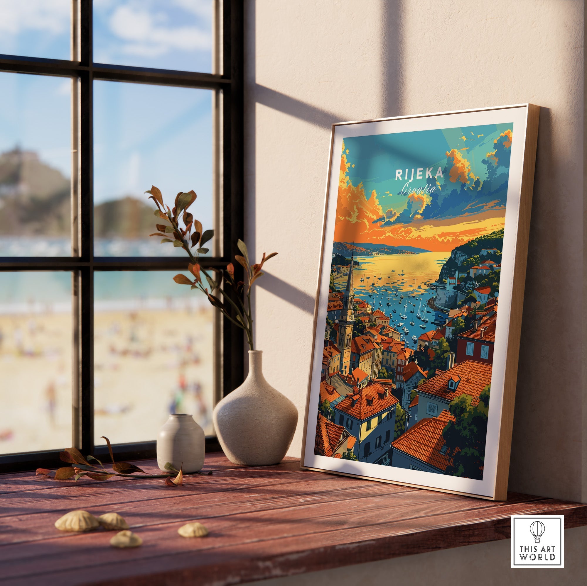 Rijeka Croatia Poster-This Art World