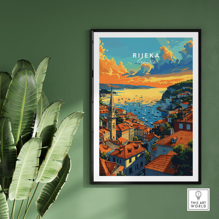 Rijeka Croatia Poster-This Art World
