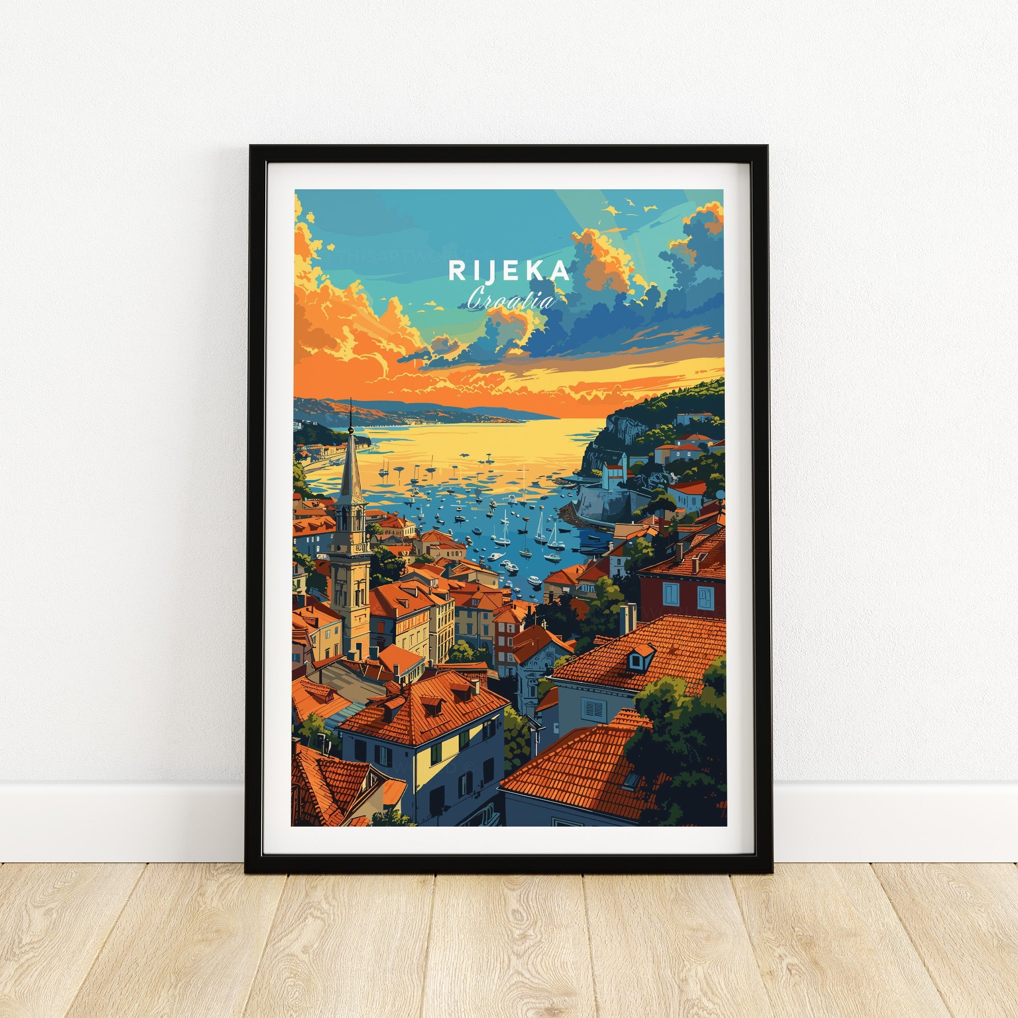 Rijeka Croatia Poster-This Art World