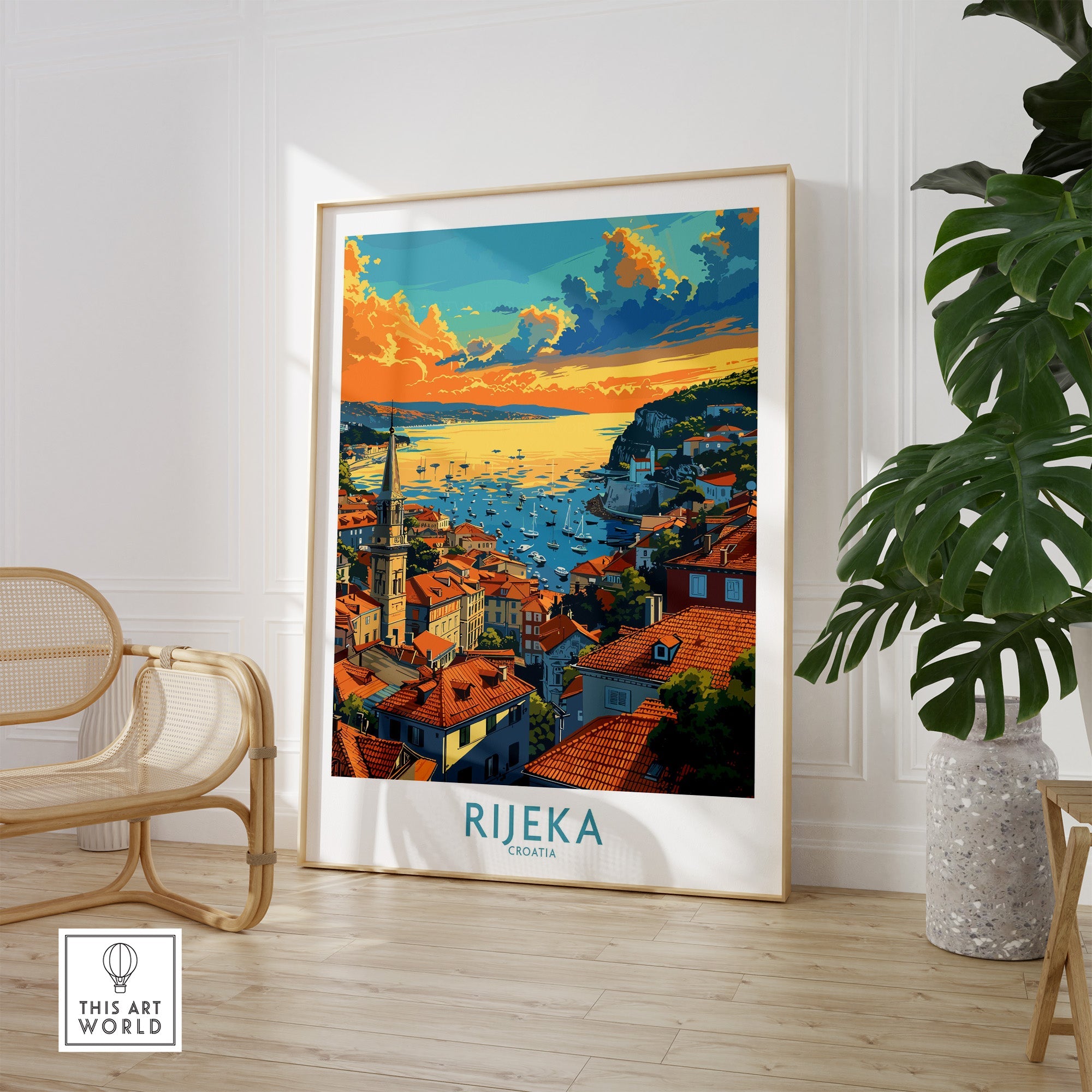Rijeka Croatia Travel Print-This Art World