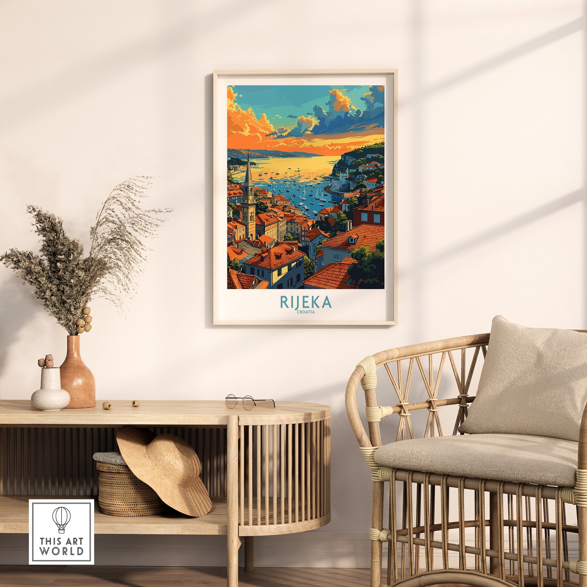 Rijeka Croatia Travel Print-This Art World