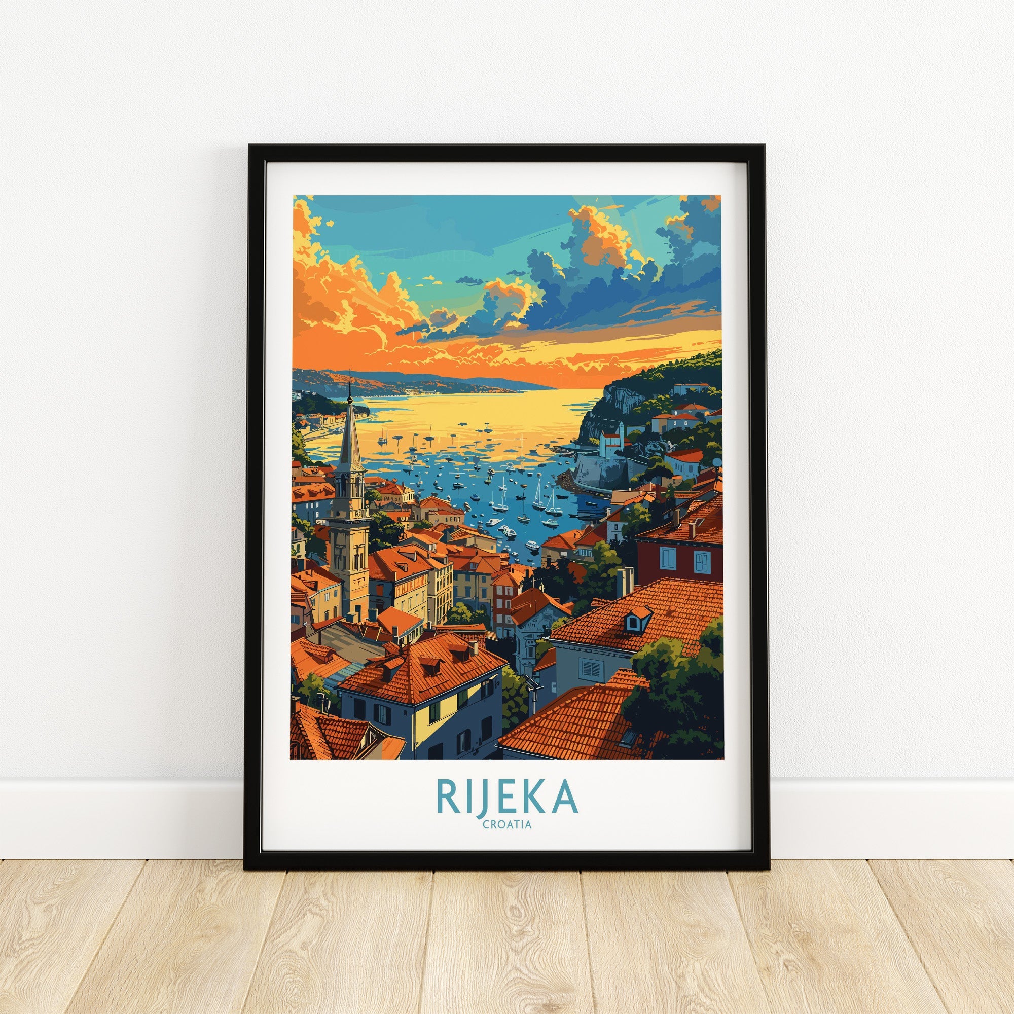 Rijeka Croatia Travel Print-This Art World