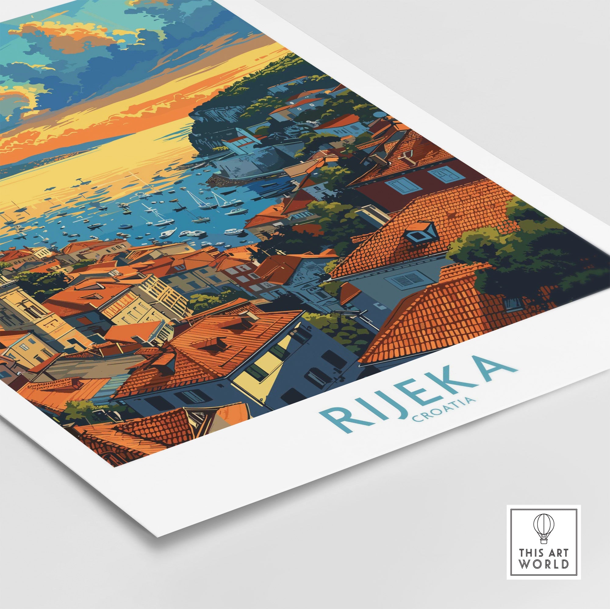 Rijeka Croatia Travel Print-This Art World