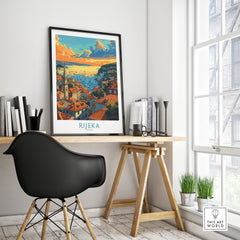 Rijeka Croatia Travel Print-This Art World