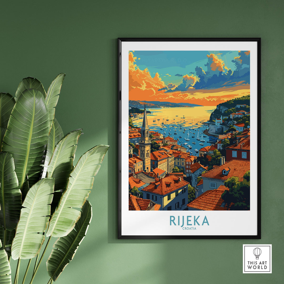 Rijeka Croatia Travel Print-This Art World