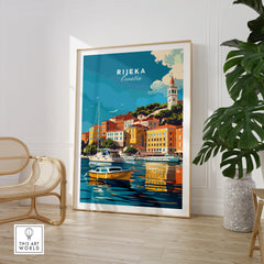 Rijeka Travel Poster Croatia-This Art World