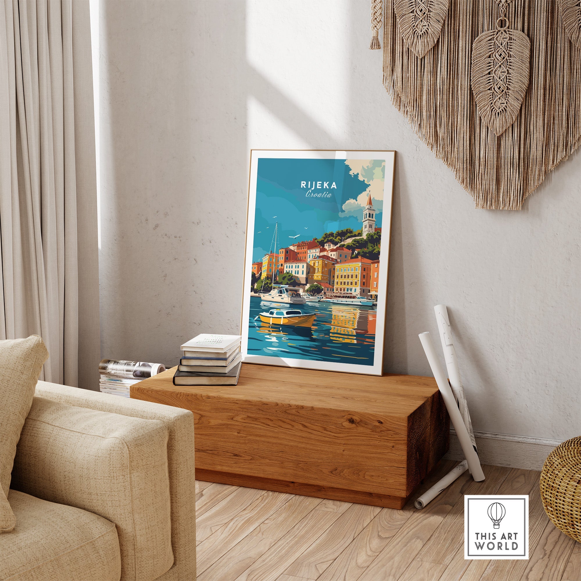 Rijeka Travel Poster Croatia-This Art World