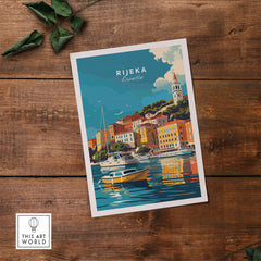 Rijeka Travel Poster Croatia-This Art World