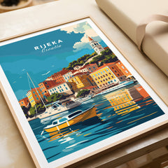 Rijeka Travel Poster Croatia-This Art World