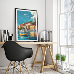 Rijeka Travel Poster Croatia-This Art World