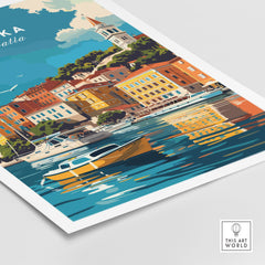 Rijeka Travel Poster Croatia-This Art World