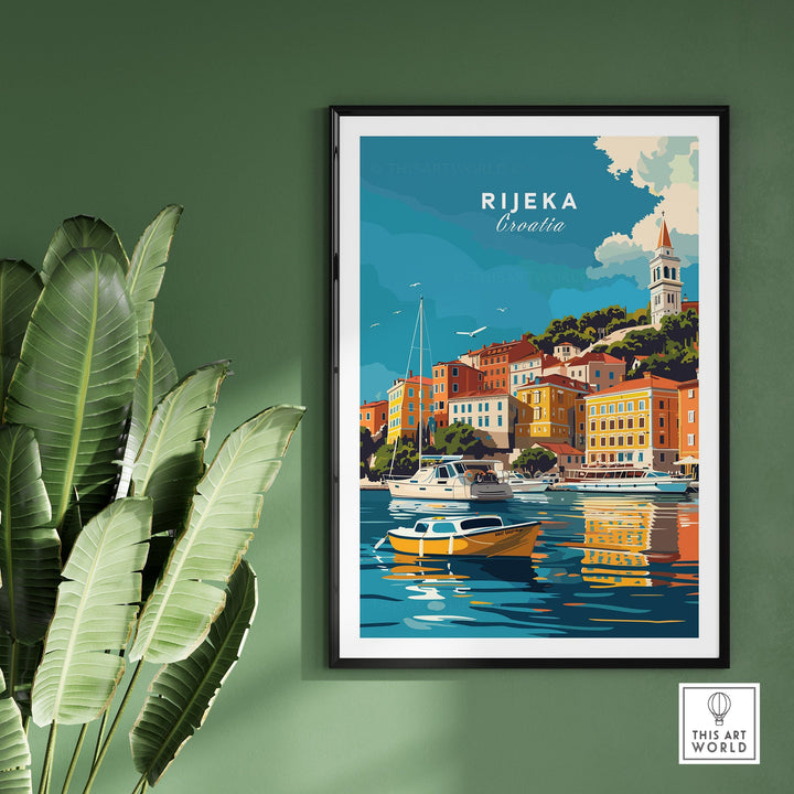 Rijeka Travel Poster Croatia-This Art World