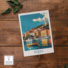 Rijeka Travel Print Croatia-This Art World