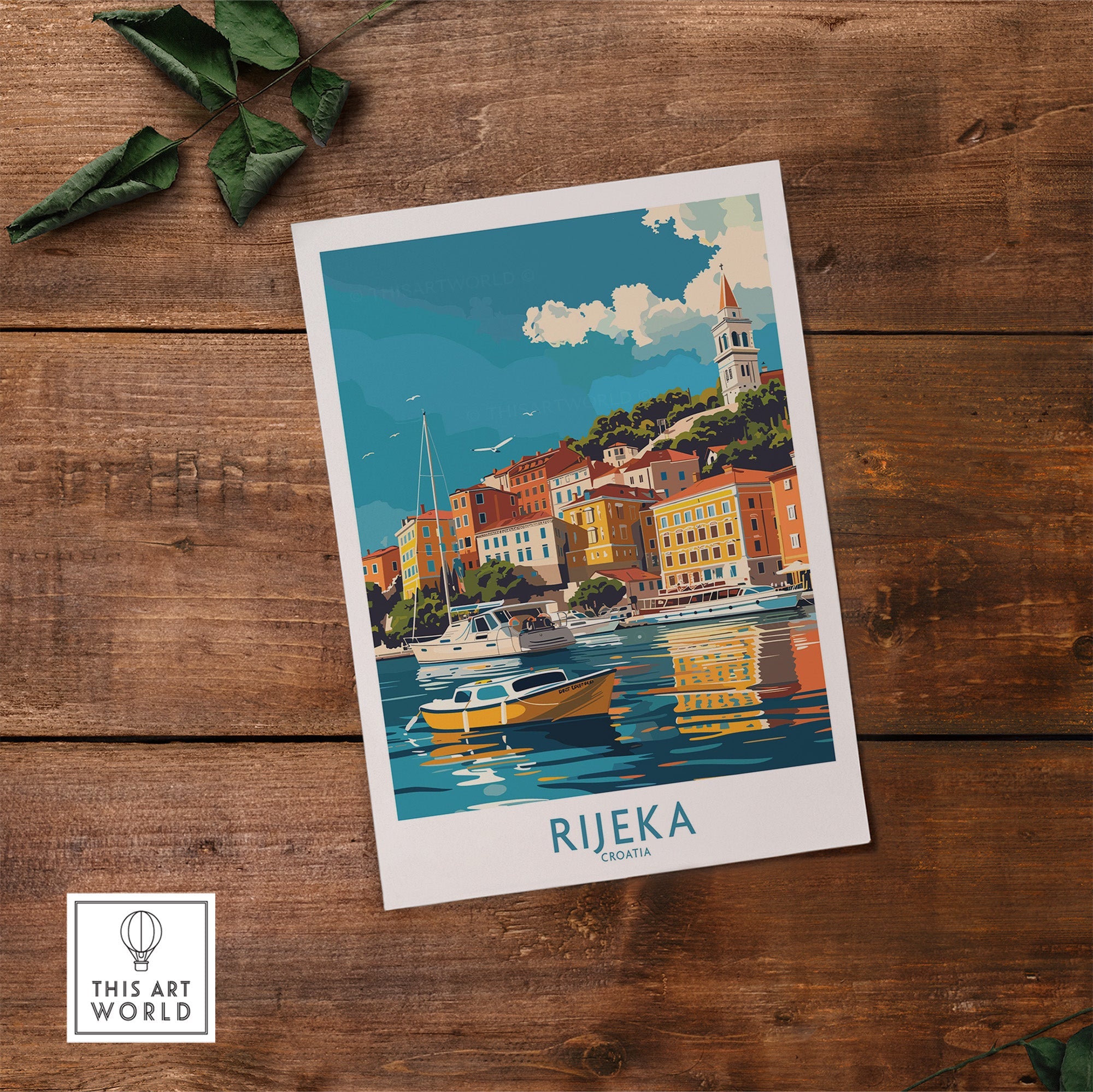 Rijeka Travel Print Croatia-This Art World