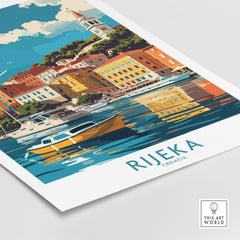Rijeka Travel Print Croatia-This Art World